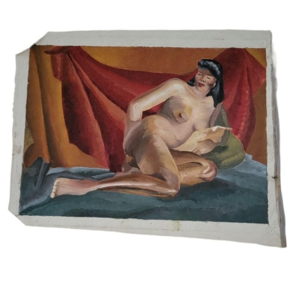 Vintage Original 1940s Painting